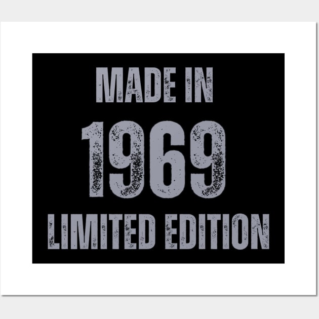 Vintage Made in 1969 , Limited Edition  , Gift for Mom Dad Birthday Wall Art by Mary_Momerwids